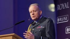 UK in most dangerous period I’ve known, military chief says