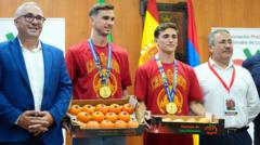 Ruiz and Gavi’s reward for World Cup win… 150kg of tomatoes
